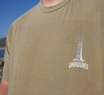 "Don't Kill the Messenger" Unbound Garment Dyed Tee